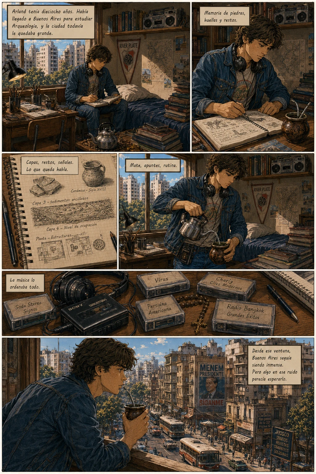 Planeta Cero, capítulo 1, página 1. Página completa del cómic.