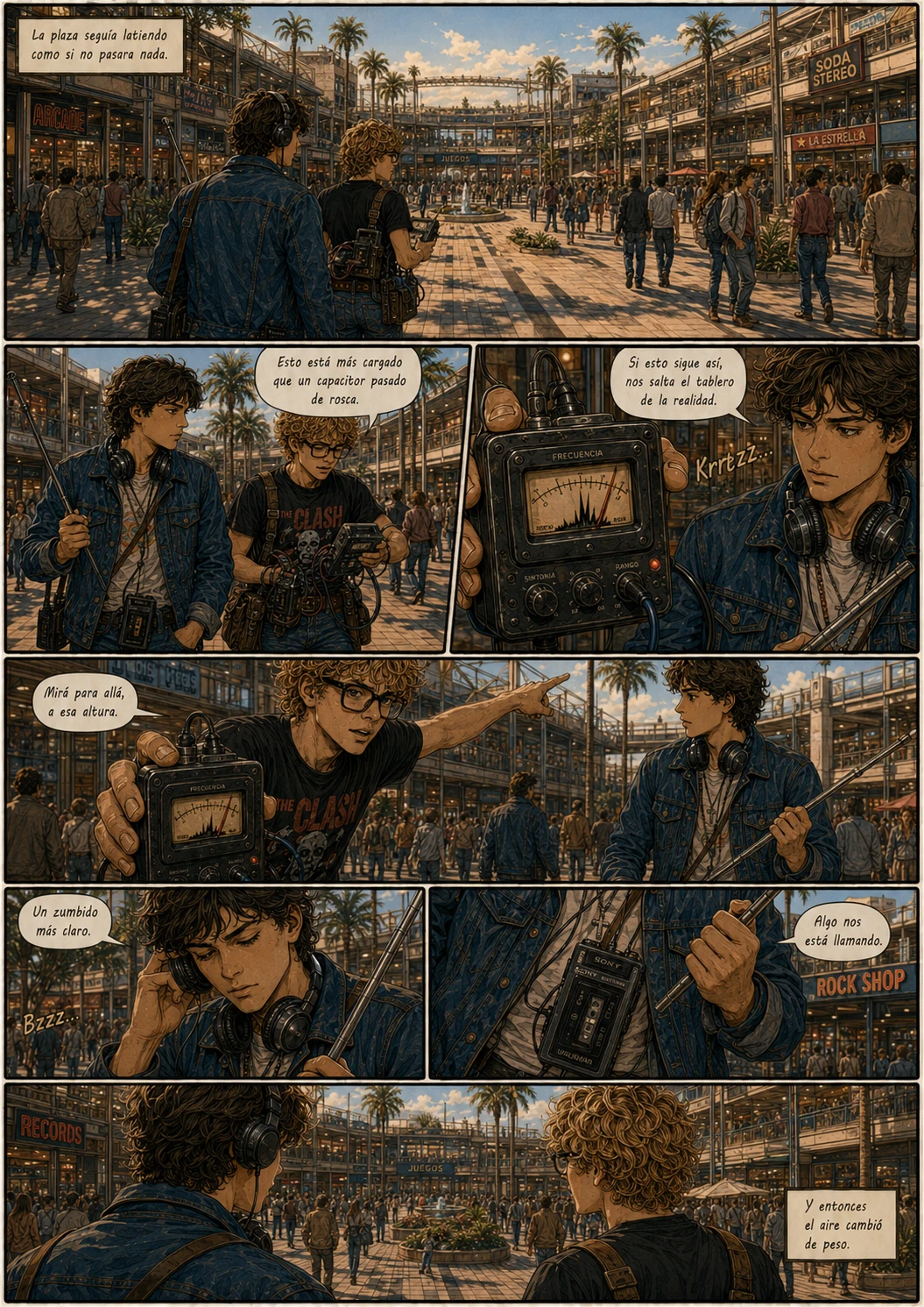 Planeta Cero, capítulo 1, página 9. Página completa del cómic.