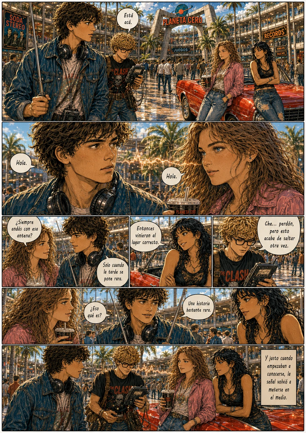 Planeta Cero, capítulo 1, página 12. Página completa del cómic.