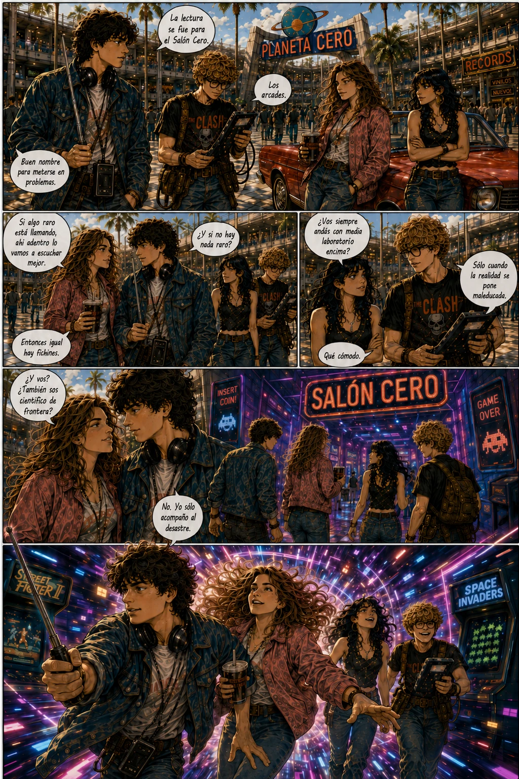 Planeta Cero, capítulo 1, página 13. Página completa del cómic.