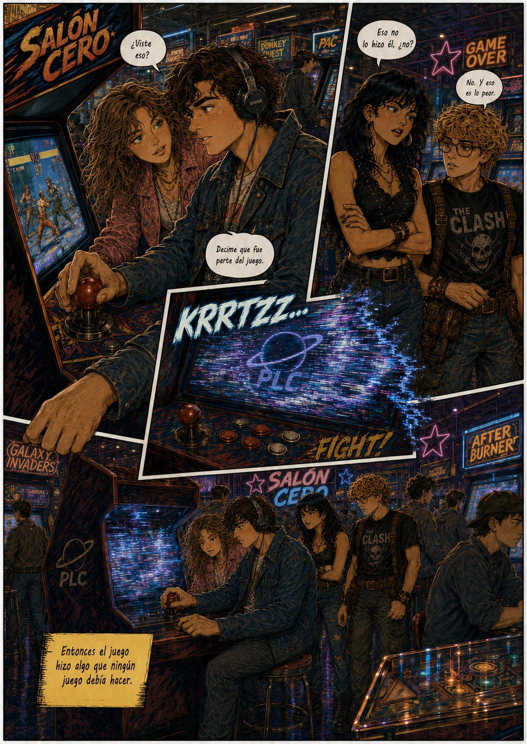 Planeta Cero, capítulo 1, página 16. Página completa del cómic.