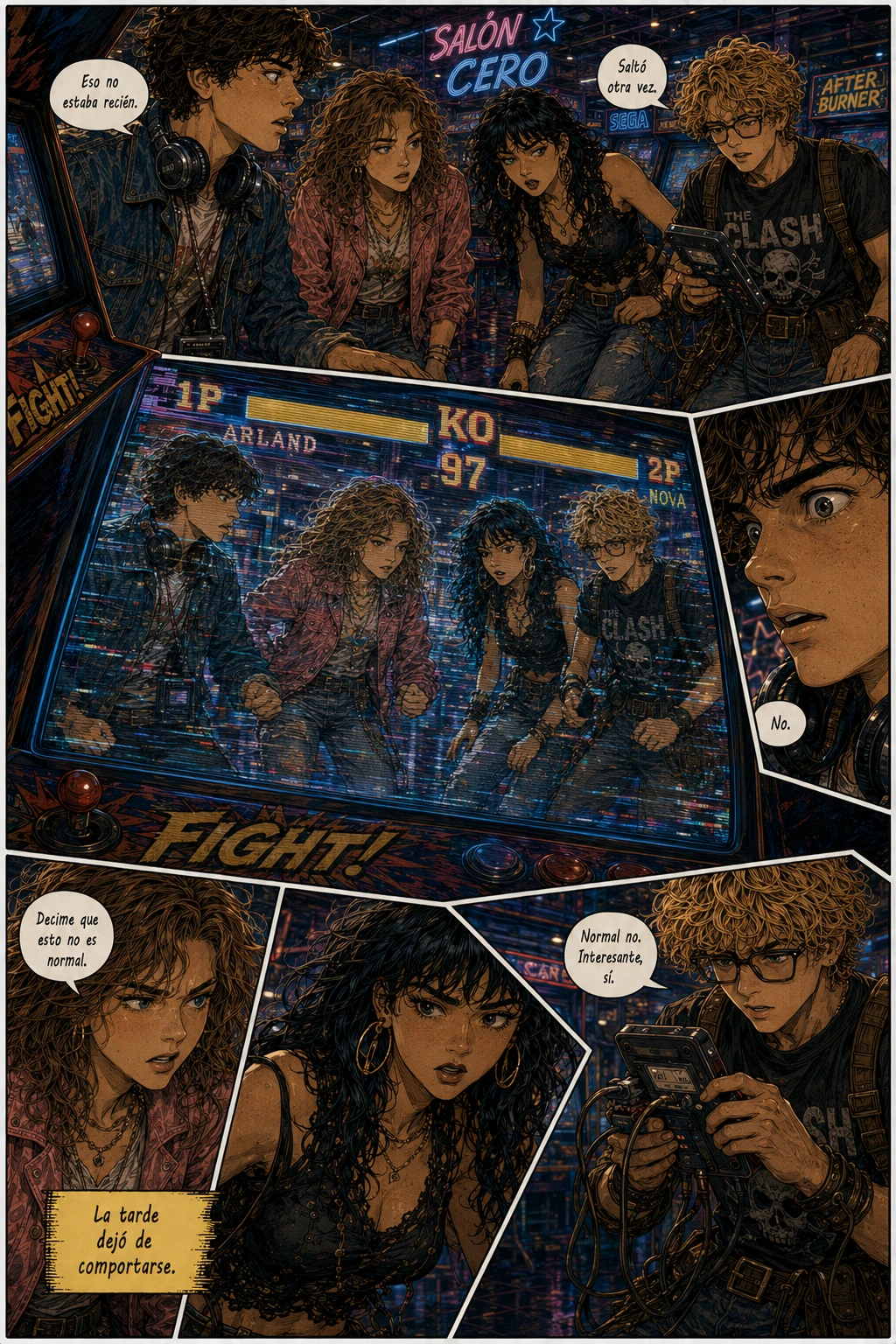 Planeta Cero, capítulo 1, página 18. Página completa del cómic.