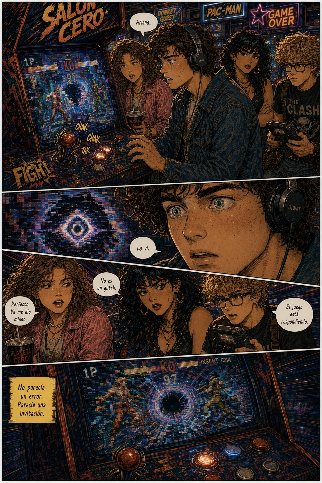 Planeta Cero, capítulo 1, página 19. Página completa del cómic.