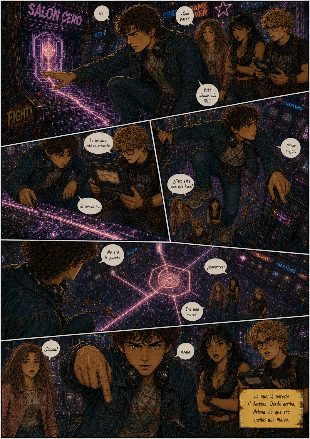Planeta Cero, capítulo 1, página 25. Página completa del cómic.