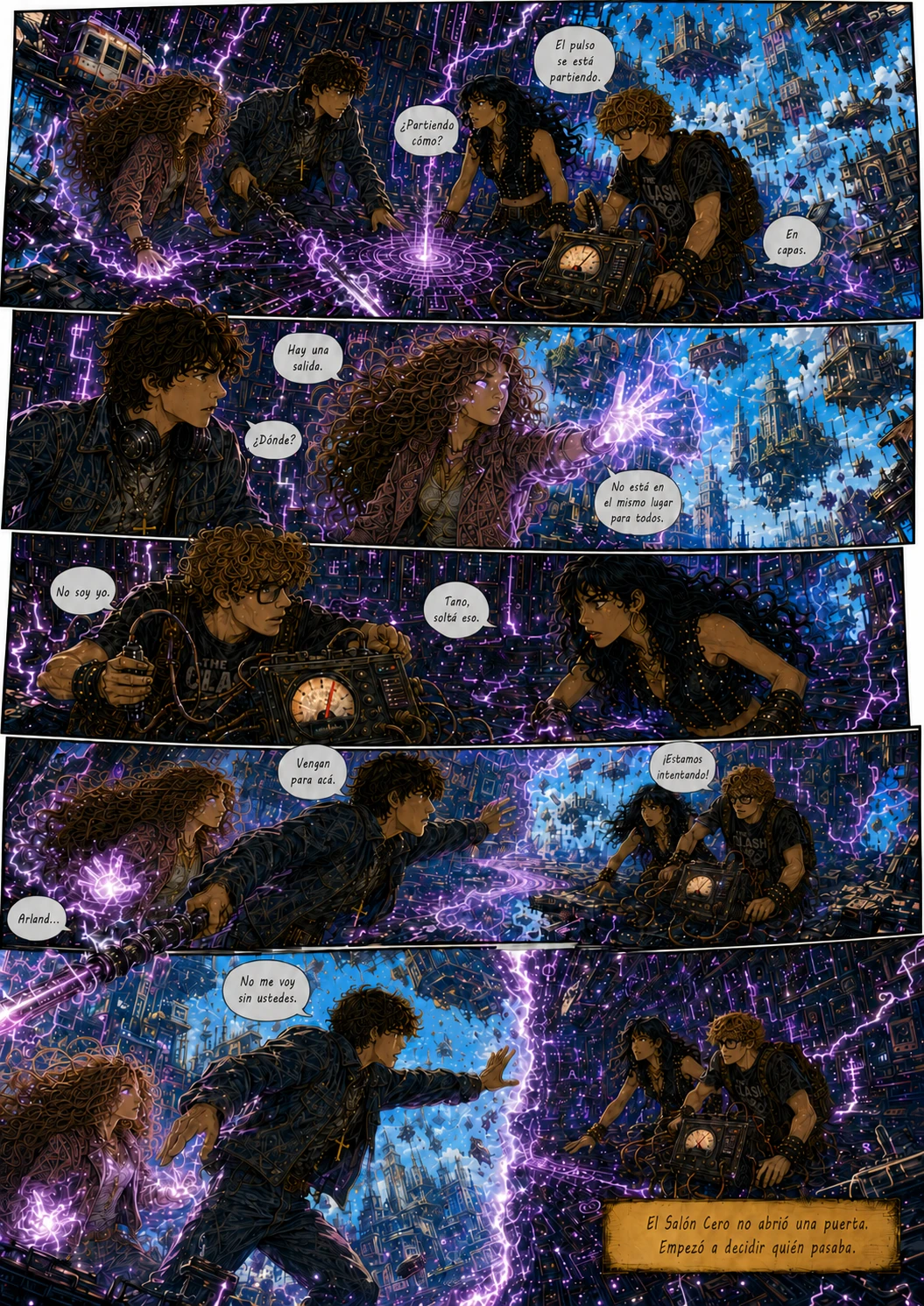 Planeta Cero, capítulo 1, página 34. Página completa del cómic.