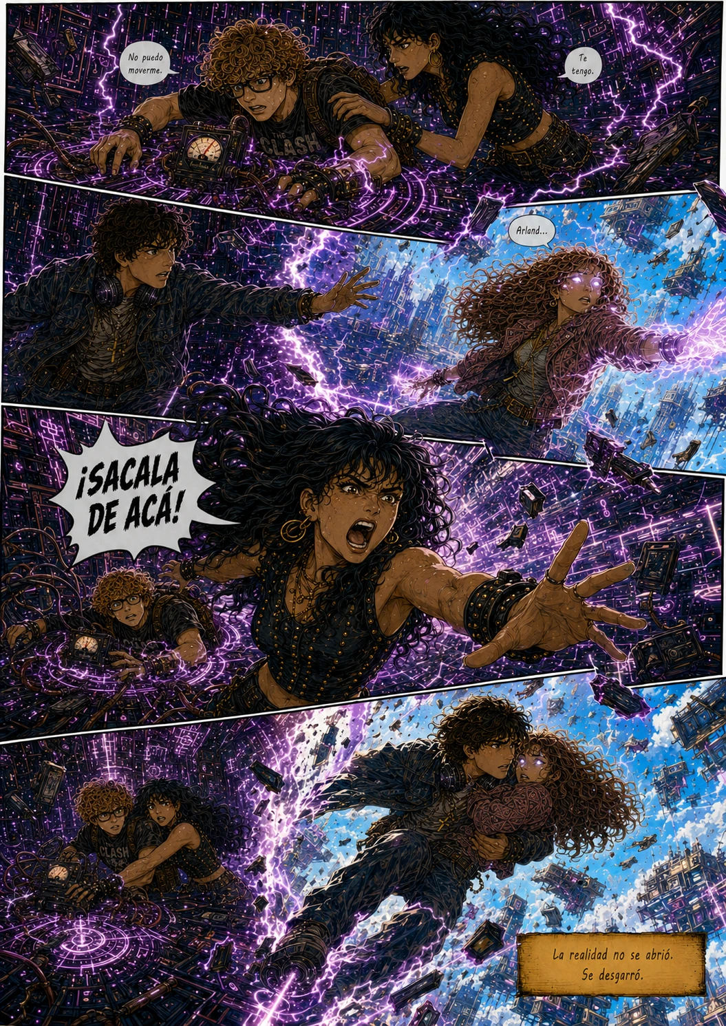 Planeta Cero, capítulo 1, página 35. Página completa del cómic.