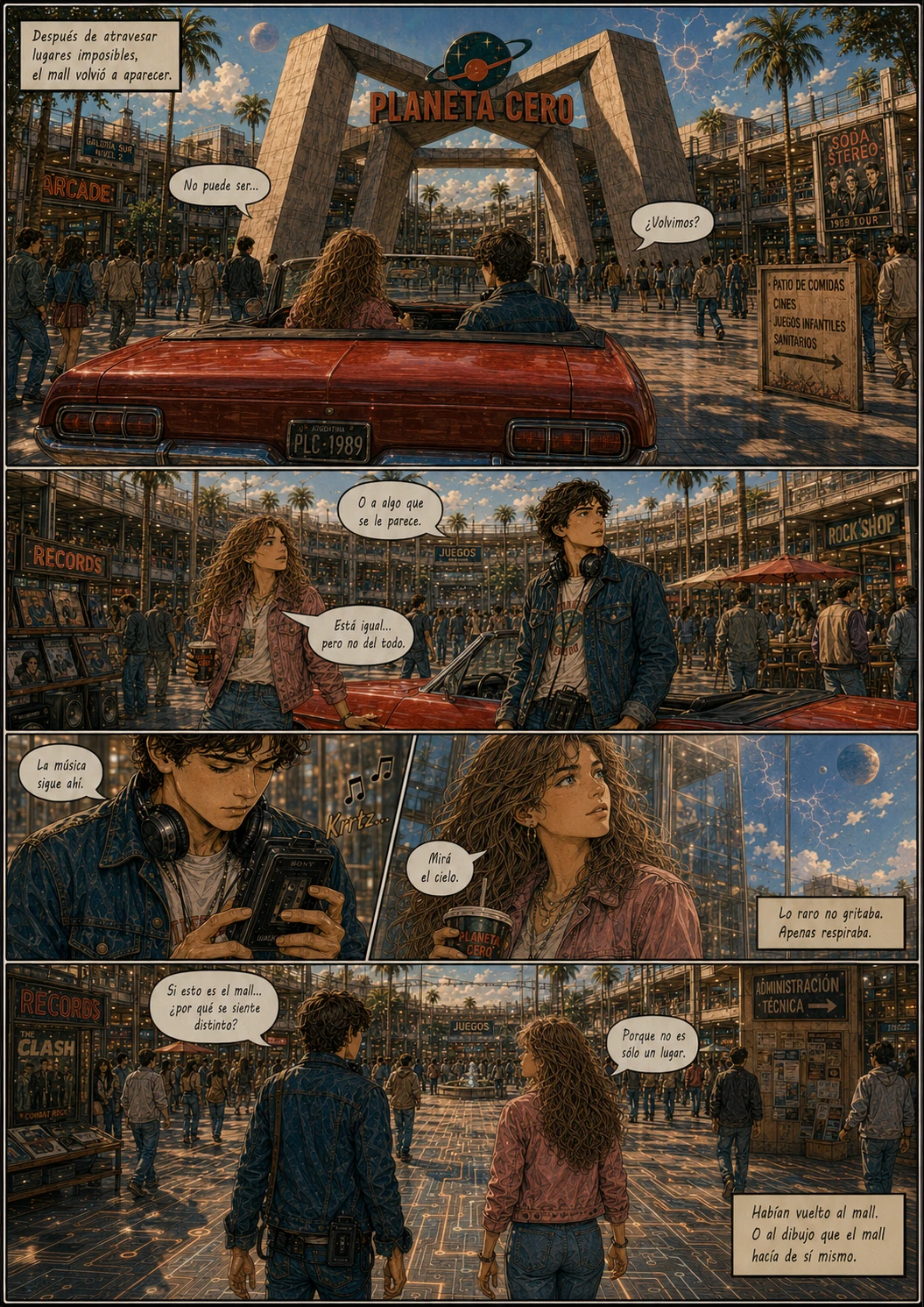 Planeta Cero, capítulo 1, página 40. Página completa del cómic.