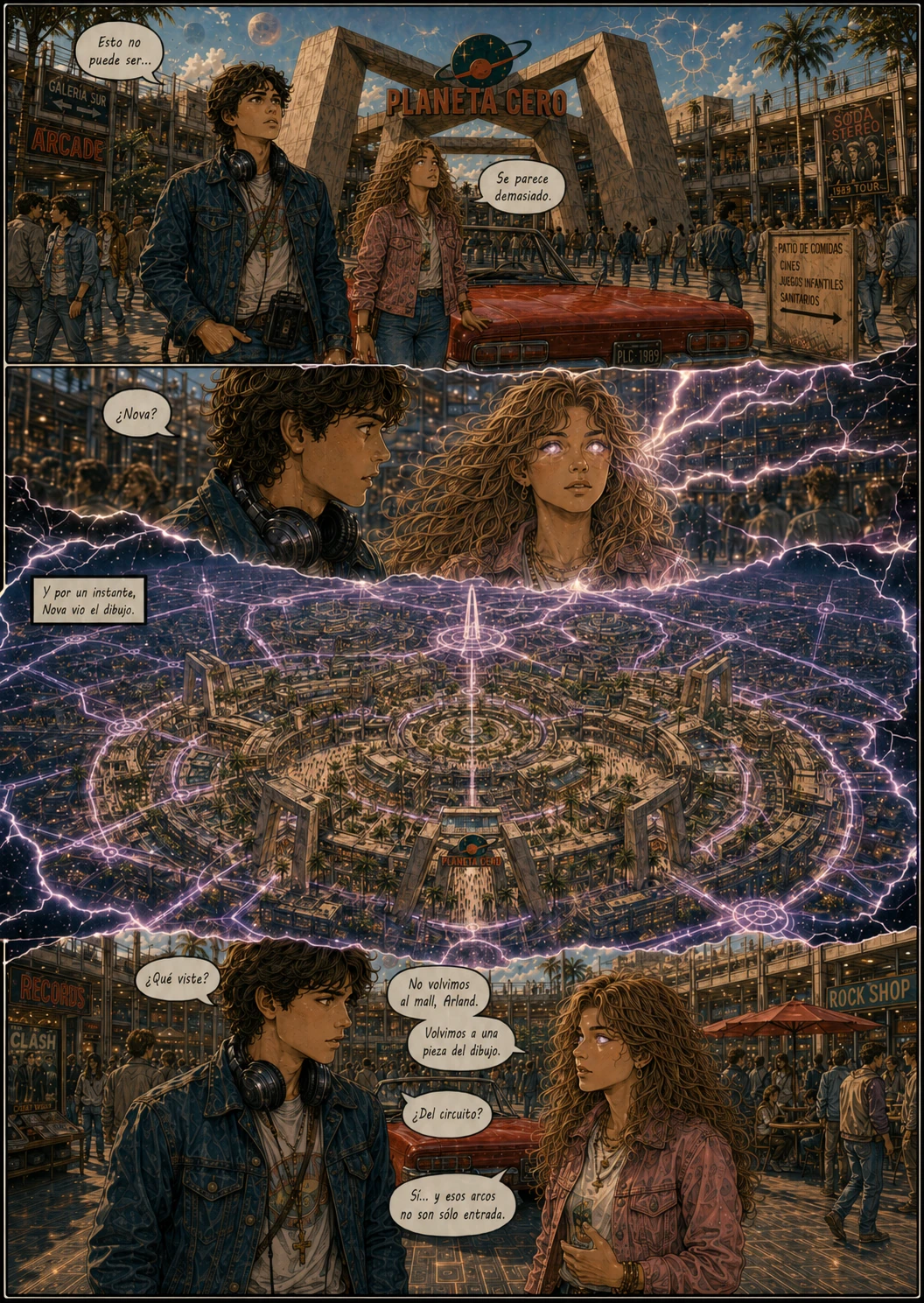 Planeta Cero, capítulo 1, página 41. Página completa del cómic.