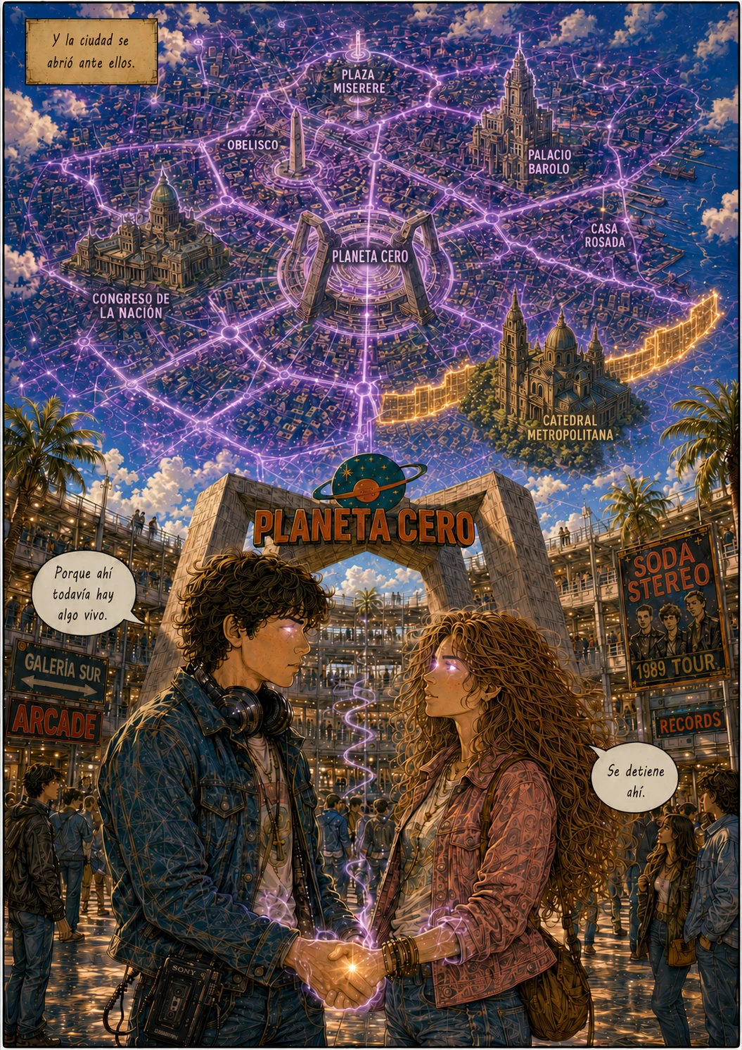 Planeta Cero, capítulo 1, página 43. Página completa del cómic.