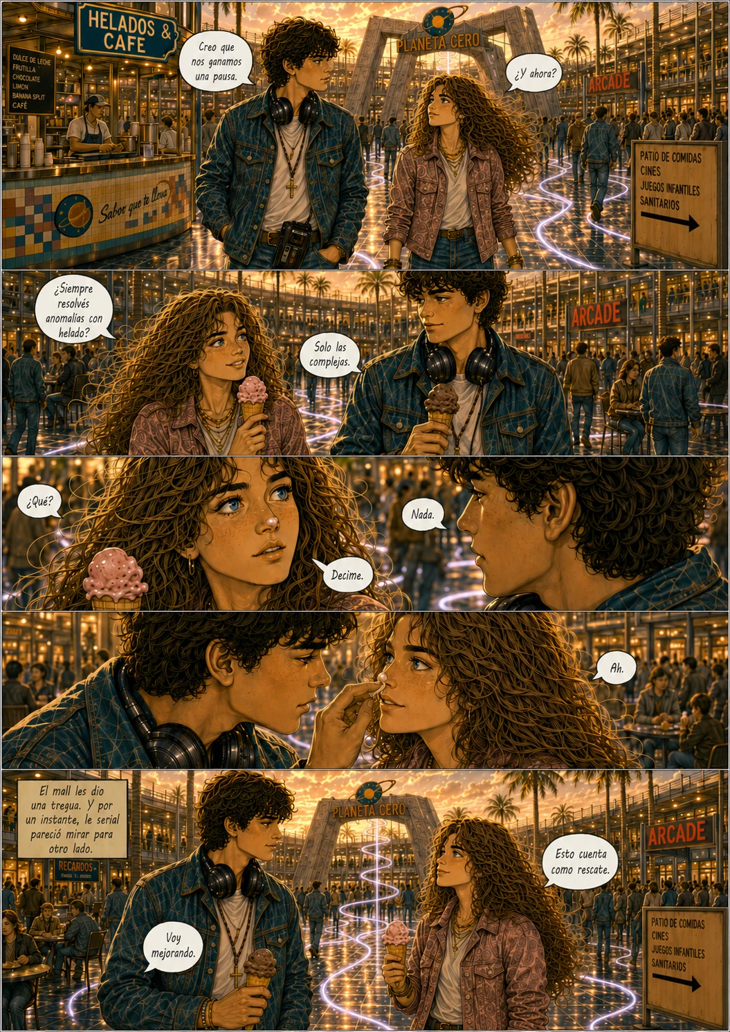Planeta Cero, capítulo 1, página 45. Página completa del cómic.