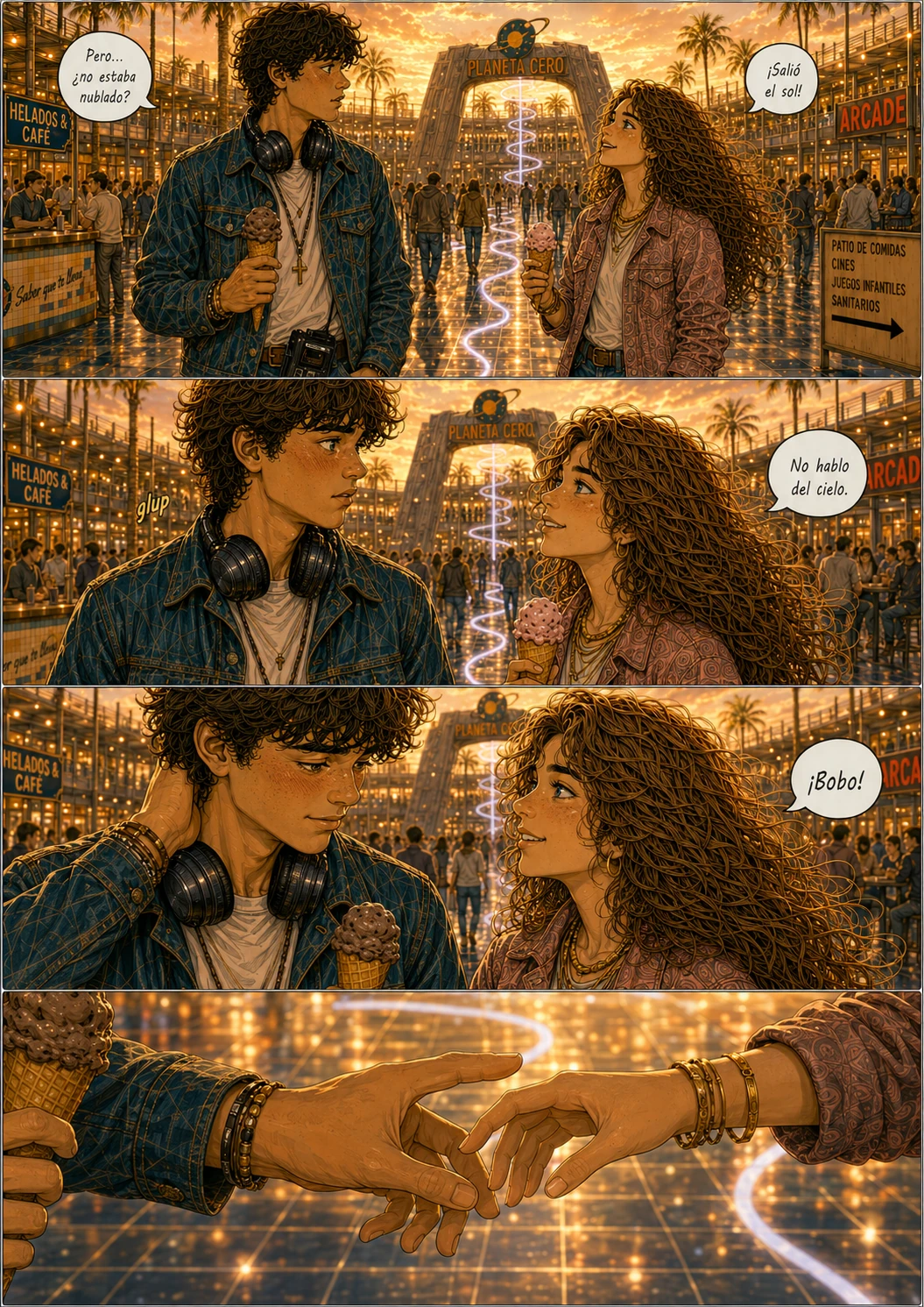 Planeta Cero, capítulo 1, página 46. Página completa del cómic.